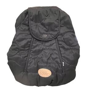 Cozy Cover Infant‎ Car Seat Cover Black Fleece Winter Warm Zippered